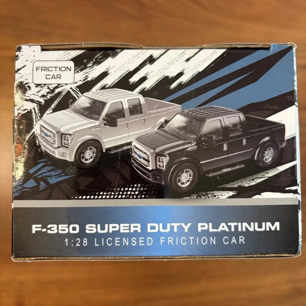 Ford F-350 Super Duty Platinum 1:28 Friction Pickup Truck Toy Black 4+ Kids